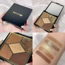 Luxury eyeshadow palette, 5 colors, pigmented and resistant.